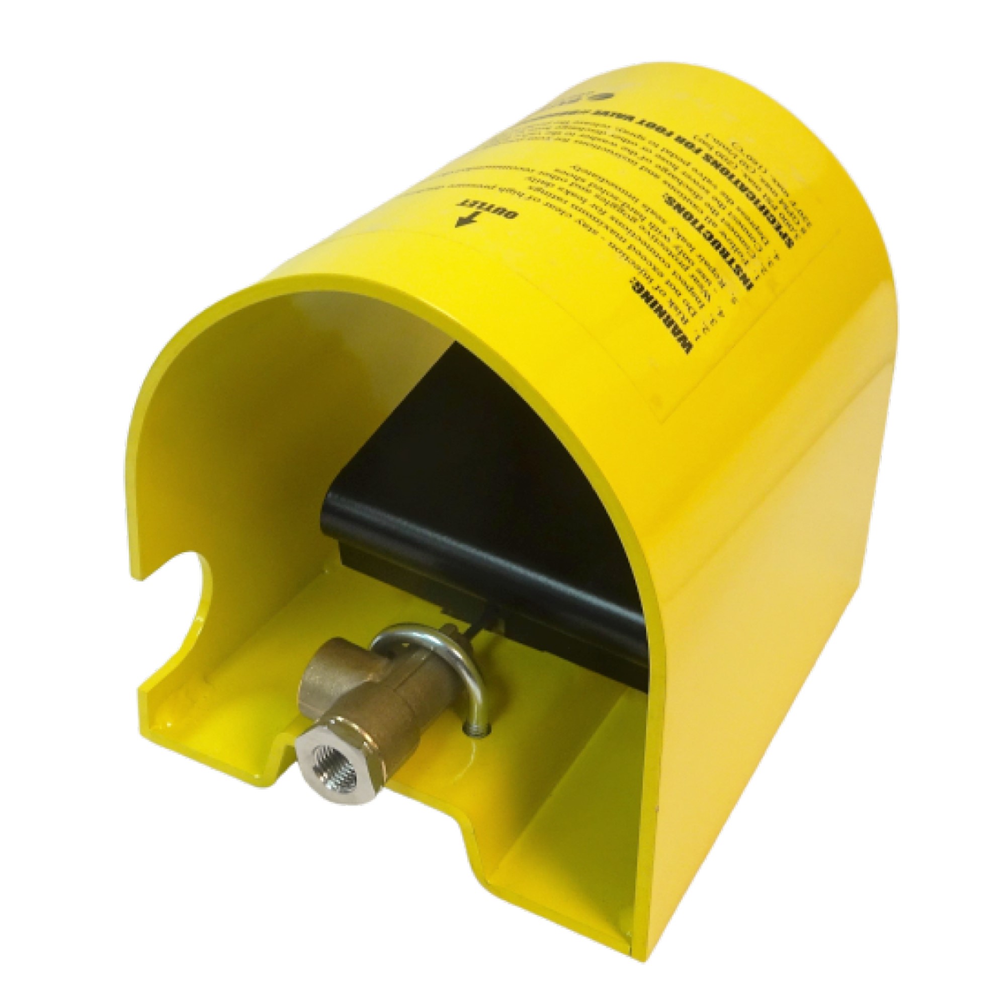 Yellow Foot Actuated Valve
